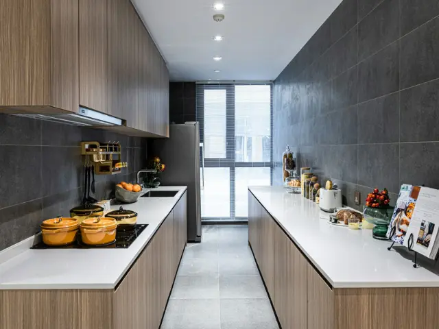 Layout of Kitchen - The Galley Layout