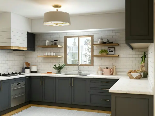 Layout of Kitchen - The U-shaped Layout